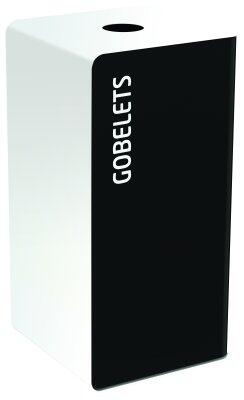 BORNE DE TRI 40L SANS SERRURE CUBATRI MANGA/BLANC 9016