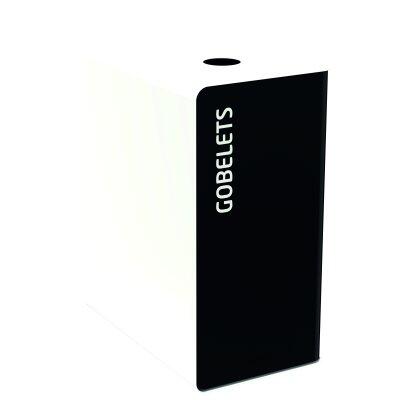 BORNE DE TRI 65L MANGA/BLC SANS SERRURE - ACIER ANTI-UV