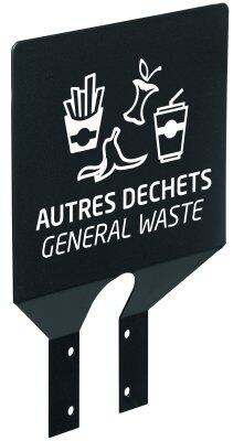PLAQUE SIGNALÉTIQUE TRI POUR POTEAU - ACIER ANTI-UV ET ANTICORROSION