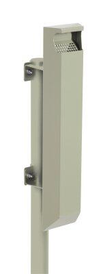 CENDRIER SUR POTEAU 3L ARKEA SANS SERRURE EN ACIER GRIS CIMENT 7033