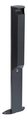 CENDRIER SUR PIED 3L ANTHRACITE MAT ARKEA AVEC SERRURE ANTI-CORROSION