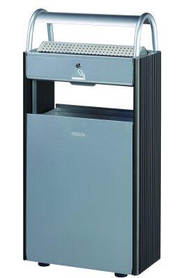 CORBEILLE SUR PIED KOPA 60L AVEC CENDRIER 12L MANGA/GRIS