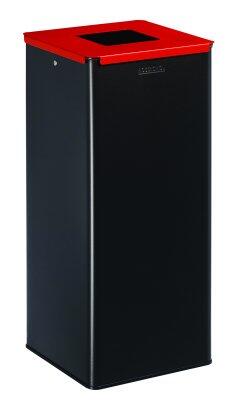 POUBELLE DE TRI CALITRI 40L MANGA / ROUGE - ACIER ANTI-UV