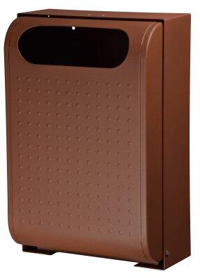 CORBEILLE MURALE URBANET EFFET CORTEN 30L ANTI-CORROSION