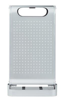 CORBEILLE SUR PIED URBANET 60L EN ACIER ANTI-CORROSION GRIS METAL