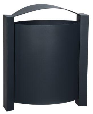 CORBEILLE MURALE ARKEA 40L ANTHRACITE MAT ANTI-CORROSION 7016