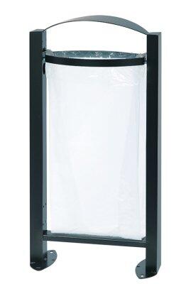 CORBEILLE ARKEA 60L ANTI-CORROSION AVEC CENDRIER ANTHRACITE MAT