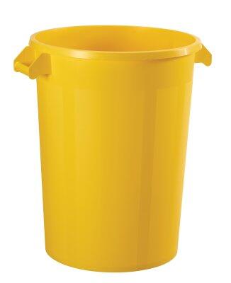 COLLECTEUR ALIMENTAIRE EN POLYÉTHYLÈNE 100L JAUNE