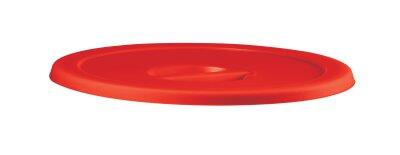 COUVERCLE ALIMENTAIRE EN POLYÉTHYLÈNE ROUGE 100L HIGH-DENSITY