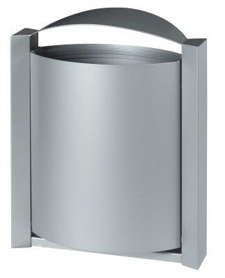 CORBEILLE MURALE ARKEA 40L GRIS MÉTAL ANTI-CORROSION ET ANTI-UV