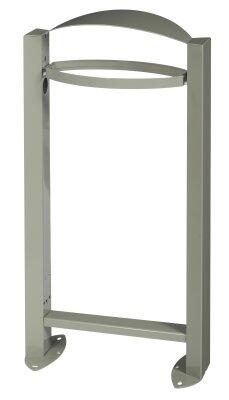 CORBEILLE ARKEA 60L GRIS CIMENT AVEC PIED SANS CENDRIER - ANTI-UV ET ANTICORROSION