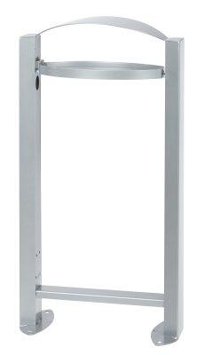CORBEILLE SUR PIED ARKEA 60L SANS CENDRIER GRIS - ANTI-UV ET ANTICORROSION