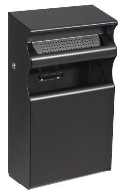 CORBEILLE MURALE "KOPA" 15L AVEC CENDRIER 2L - GRIS MANGA