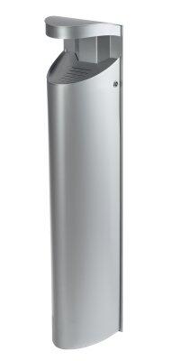 CENDRIER SUR PIED 10L KOA EN ACIER GRIS MÉTALLIQUE 9006
