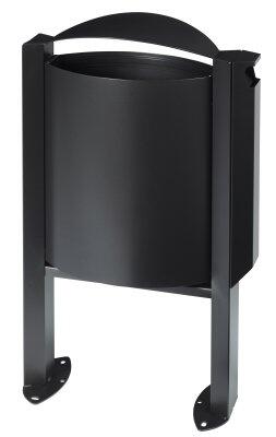 CORBEILLE SUR PIED ARKEA 40L AVEC CENDRIER 3L ANTI-CORROSION