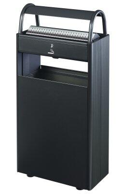CORBEILLE SUR PIED KOPA 60L AVEC CENDRIER 12L ANTHRACITE MAT