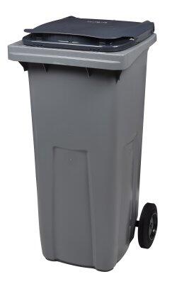 CONTENEUR KOROK 240L 2 ROUES GRIS - SANS BARRE - POLYÉTHYLÈNE
