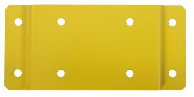 PLAQUE DE FIXATION MURALE ECOLLECTO - ACIER ANTI-UV JAUNE COLZA 1021