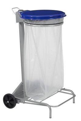 SUPPORT SAC À PÉDALE COLLECTROULE 110L BLEU - ACIER ANTI-UV