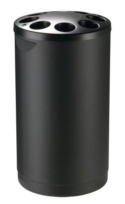 COLLECTEUR POUR 1600 GOBELETS Ø<70MM EN PLASTIQUE NOIR - TRI SÉLECTIF