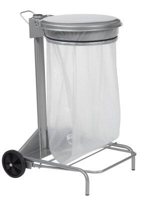 SUPPORT SAC À PÉDALE 50L COLLECTROULE - GRIS - ACIER ANTI-UV