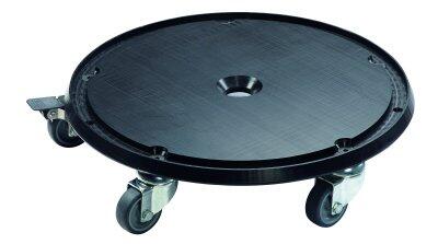 SOCLE À ROULETTES AVEC FREIN POUR POUBELLE BAZI 50/70/95L NOIR