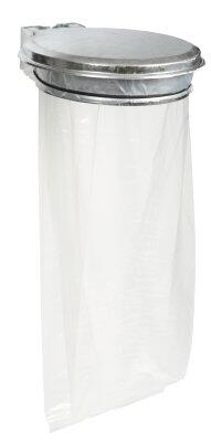 SUPPORT SAC 110L EXTÉRIEUR GALVA À CHAUD AVEC COUV. ANTI-UV