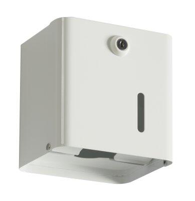 DISTRIBUTEUR PAPIER TOILETTE ROSSIGNOL POUR 2 PAQUETS/1 ROULEAU BLANC