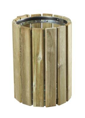 CORBEILLE MURALE EDEN RONDE EN BOIS RÉSINEUX 20L - ANTICORROSION