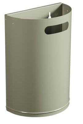CORBEILLE DÉTACHABLE ARKEA 20L GRIS CIMENT - ANTI-UV ET ANTICORROSION