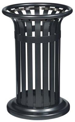 CORBEILLE TULIPE ANTI-UV 60L ANTHRACITE MAT - ACIER ANTICORROSION