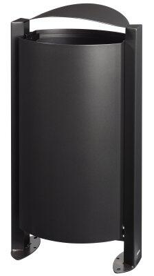CORBEILLE SUR PIED ARKEA 100L SANS CENDRIER - GRIS MANGA