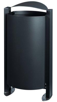 CORBEILLE SUR PIED ARKEA 100L ANTHRACITE MAT SANS CENDRIER