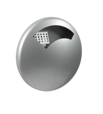 CENDRIER MURAL DISCO 0.5L GRIS MÉTAL INOX AISI 304