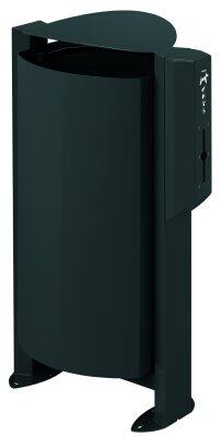 DISTRIBUTEUR CANIN ARKEA AVEC 200 SACS 100L ANTHRACITE - ACIER ANTI-UV
