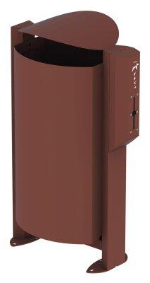 CORBEILLE ARKEA CANIN EFFET CORTEN AVEC DISTRIBUTEUR 200 SACS 100L