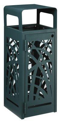 CORBEILLE CYBEL ANTI-NUISIBLE 110L ANTHRACITE FIXATION/SOL