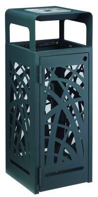 CORBEILLE CYBEL ANTI-NUISIBLE 110L AVEC CENDRIER 1.5L ANTHRACITE