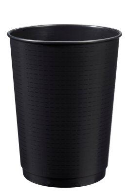 LOT DE 4 CORBEILLES À PAPIER "PEPS" 40L EN PLASTIQUE NOIR