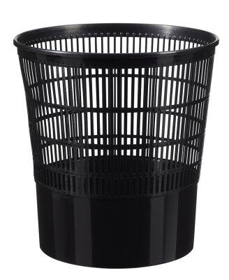 LOT DE 20 CORBEILLES À PAPIER RECYCLÉ NOIR 16L