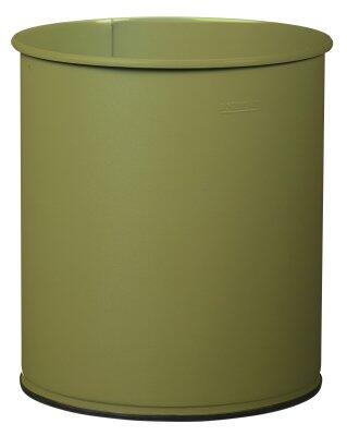 CORBEILLE À PAPIER PAPEA 15L ACIER ANTI-UV GRIS OLIVE MAT