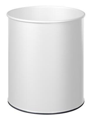 CORBEILLE À PAPIER PAPEA 30L EN ACIER BLANC ANTI-UV