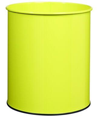CORBEILLE À PAPIER 30L ACIER ANTI-UV JAUNE SOUFRE