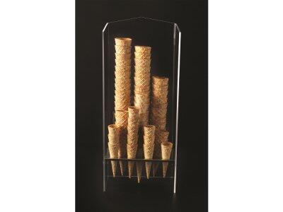 PORTE-CORNETS GLACE PLEXIGLASS 6 TROUS 31MM ET 12 TROUS 26MM