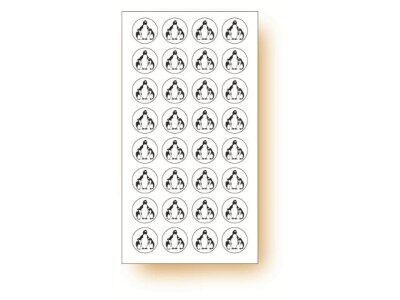 ÉTIQUETTES PINGOUIN POUR PRODUITS CONGELÉS 23 MM X120