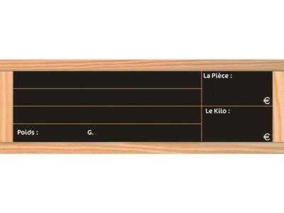 ÉTIQUETTES PRIX DU PAIN ARDOISE AVEC FEUTRE BLANC X24