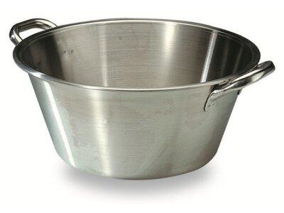 BASSINE LANDAISE INOX À ANSES 47 CM