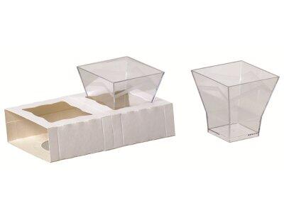 VERRINES ENTRÉES ET DESSERTS CUBO 70X70 MM 18 CL X180