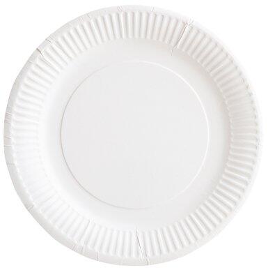 ASSIETTES CARTON BLANC Ø 18 CM X1000