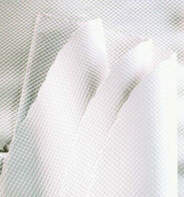 DE NAPPES EN PAPIER DAMASSÉ BLANC 80X80 CM X500